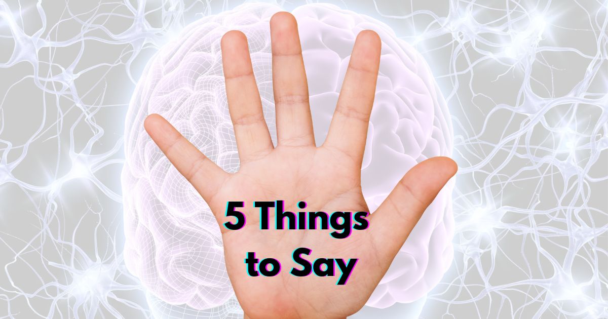 Have something to say with 5 things exercise